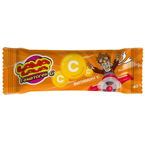 ЛАВА ЛАВА ГЕМАТОГЕН С ДЛЯ ДЕТЕЙ пастилки 40 гр