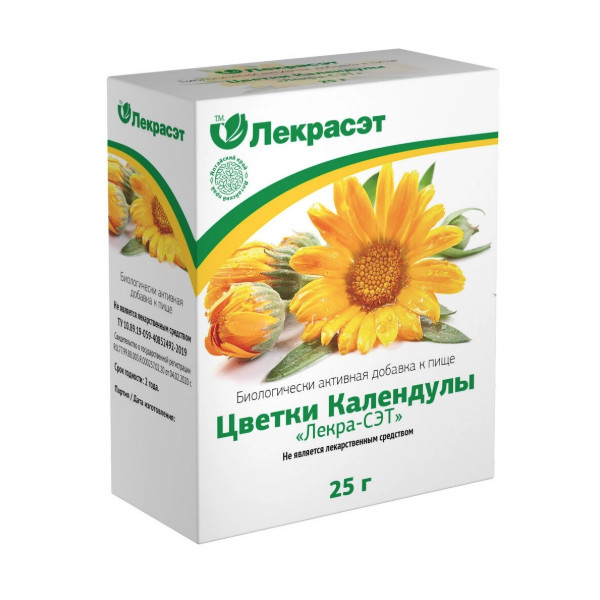 ФИТОЧАЙ НОГОТКОВ ЦВЕТКИ (КАЛЕНДУЛА) 25 гр