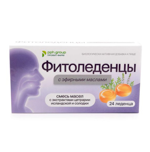 ФИТОЛЕДЕНЦЫ пастилки экстракт цетрарии исландской и солодки №24