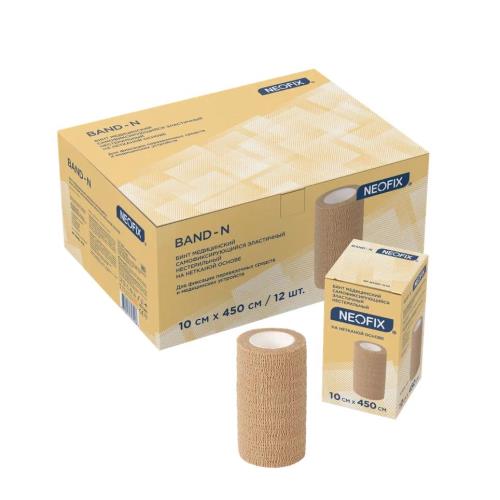 БИНТ ЭЛАСТИЧНЫЙ NEOFIX нетканая основа 10см х 4,5м
