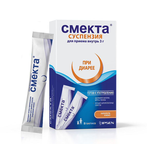 СМЕКТА карамель-какао сусп. внутр. пак. 3 гр №8