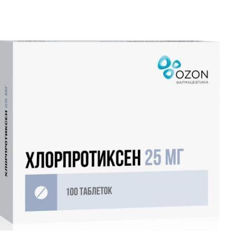 ХЛОРПРОТИКСЕН ОЗОН табл. п/о плен. 25 мг №100