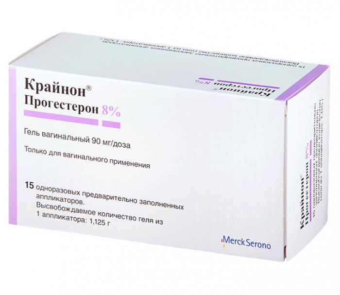 КРАЙНОН гель вагин. 90 мг/доза №15 с аппликат.