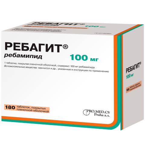 РЕБАГИТ табл. п/о плен. 100 мг №180