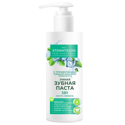 ФИТОКОСМЕТИК BIOSTOMATOLOG ЗУБНАЯ ПАСТА 150 мл экстра свежесть 5 в 1