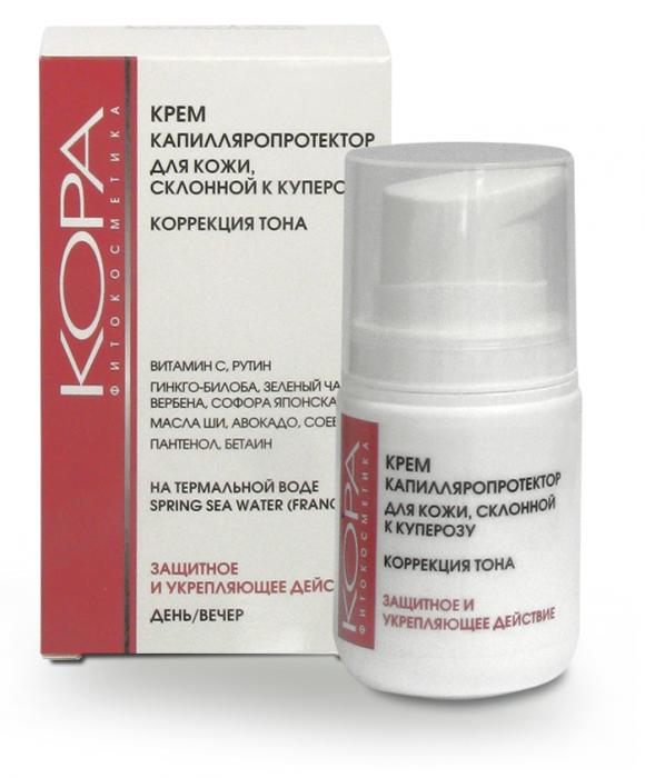 КОРА КРЕМ-КАПИЛЛЯРОПРОТЕКТОР 50 мл для кожи,склон. к куперозу