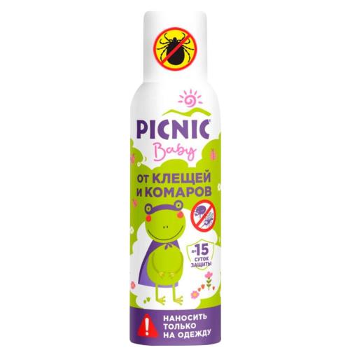 ПИКНИК БЭБИ АЭРОЗОЛЬ ОТ КЛЕЩЕЙ И КОМАРОВ 125 мл