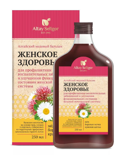 АЛТАЙСКИЙ БАЛЬЗАМ МЕДОВЫЙ женское здоровье 250 мл