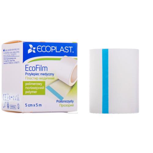 ЛЕЙКОПЛАСТЫРЬ ФИКСИРУЮЩИЙ ЭКОПЛАСТ полимерная основа 5см х 500см