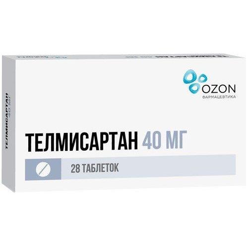ТЕЛМИСАРТАН ОЗОН табл. 40 мг №28