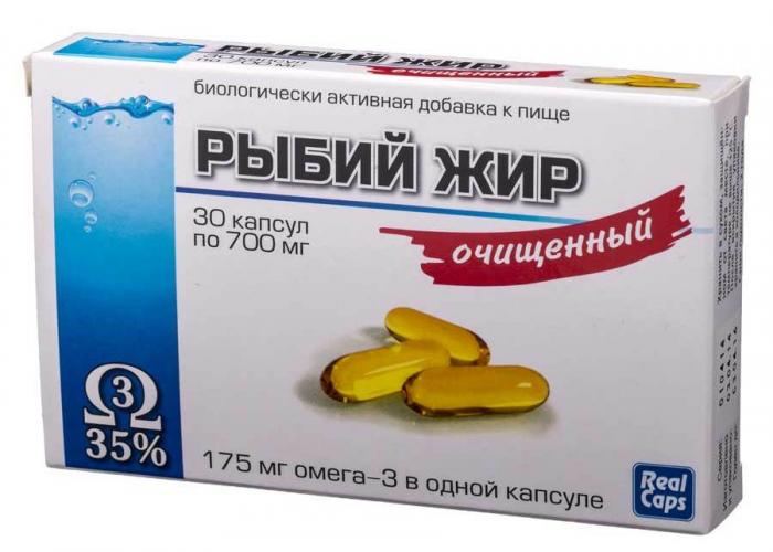 РЫБИЙ ЖИР ОЧИЩЕННЫЙ РЕАЛКАПС капс. 700 мг №30