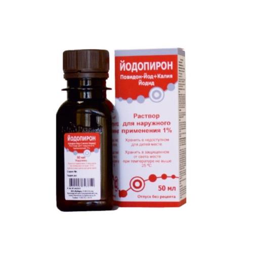 ЙОДОПИРОН р-р наруж. 1% фл. 50 мл