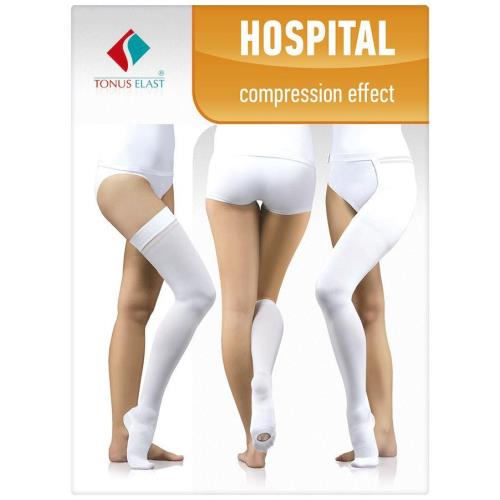 ЧУЛКИ КОМПРЕССИОННЫЕ ТОНУС белый 1 класс компр. р.5