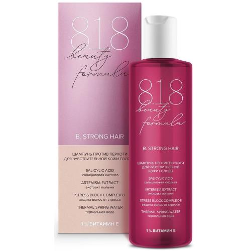 8.1.8 BEAUTY STRONG HAIR ШАМПУНЬ 200 мл против перхоти д/чувст. кожи головы