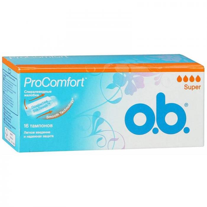 O.B. ТАМПОНЫ PROCOMFORT СУПЕР №16