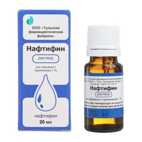 НАФТИФИН ТУЛЬСКАЯ ФФ р-р наруж. 1% фл. 20 мл
