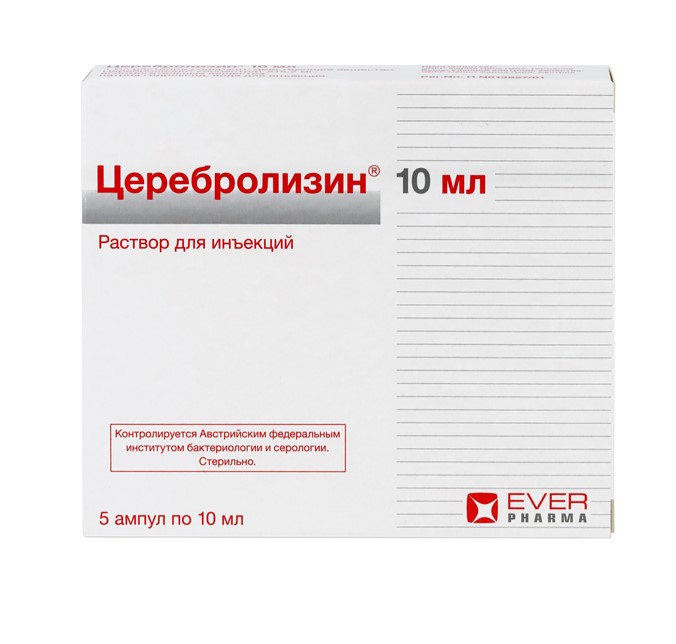 ЦЕРЕБРОЛИЗИН р-р д/инъекц. амп. 10 мл №5