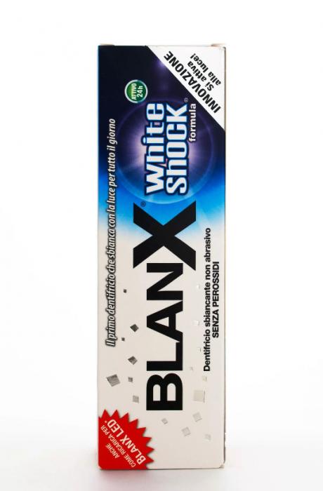 БЛАНКС WHITE SHOCK ЗУБНАЯ ПАСТА 75 мл отбеливающая