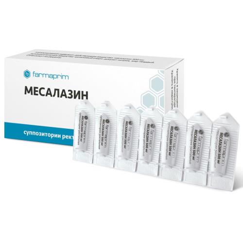 МЕСАЛАЗИН супп. рект. 500 мг №14