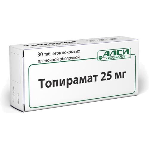 ТОПИРАМАТ АЛСИ табл. п/о плен. 25 мг №30