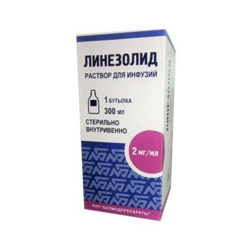 ЛИНЕЗОЛИД р-р д/инфузий 2 мг/мл фл. 300 мл