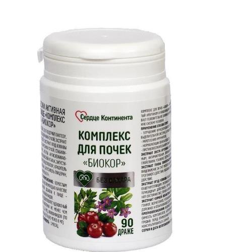 КОМПЛЕКС ДЛЯ ПОЧЕК БИОКОР драже №90