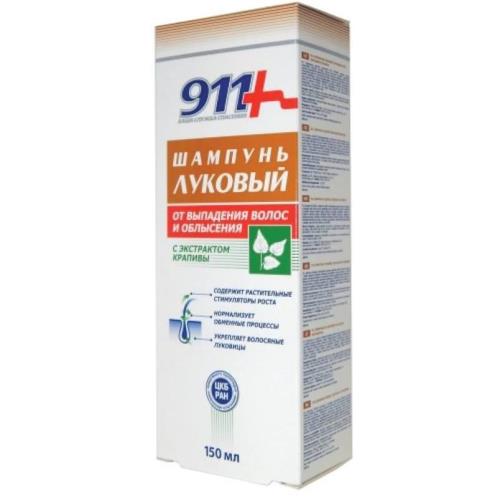 911 ЛУКОВЫЙ С ЭКСТРАКТОМ КРАПИВЫ ШАМПУНЬ 150 мл