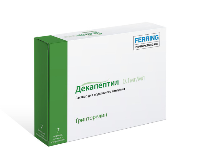 ДЕКАПЕПТИЛ р-р д/инъекц. п/к 0,1 мг/мл шприц 1 мл №7