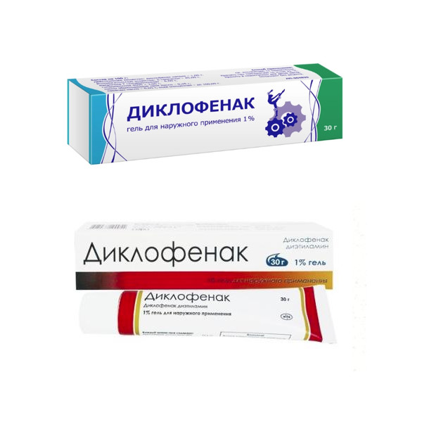 ДИКЛОФЕНАК гель 1% туба 30 гр