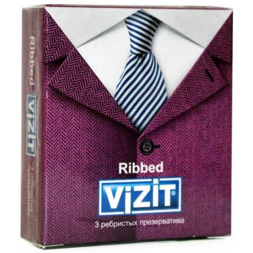 ПРЕЗЕРВАТИВЫ ВИЗИТ ребристые №3