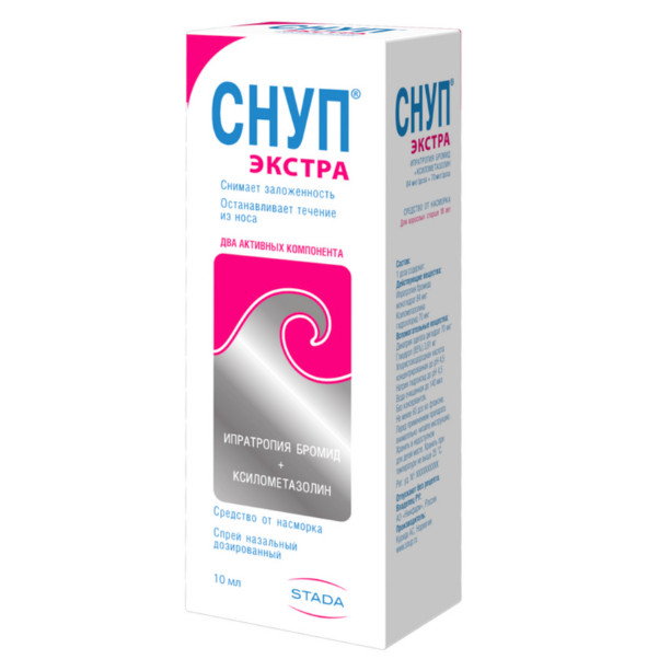 СНУП ЭКСТРА спрей назал. 84+70 мкг/доза фл.-доз 10 мл