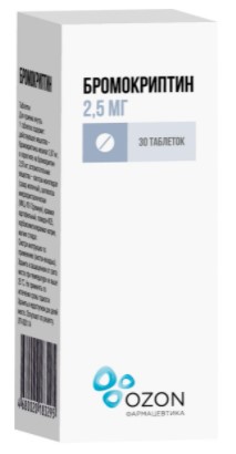 БРОМОКРИПТИН ОЗОН табл. 2,5 мг №30