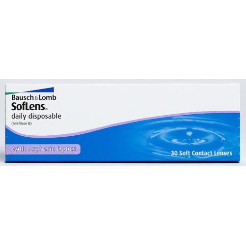 КОНТАКТНАЯ ЛИНЗА BAUSCH+LOMB SOFLENS DAILY DISPOSABLE 8,6 корриг. - 0,75 №30