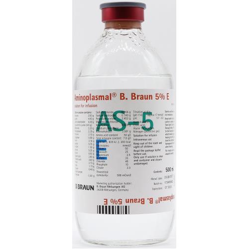 АМИНОПЛАЗМАЛЬ Е р-р д/инфузий 5% фл. 500 мл №10