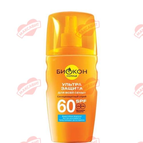 БИОКОН СПРЕЙ СОЛНЦЕЗАЩИТНЫЙ 160 мл SPF60