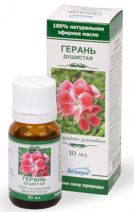 МАСЛО ЭФИРНОЕ ГЕРАНЬ фл. 10 мл