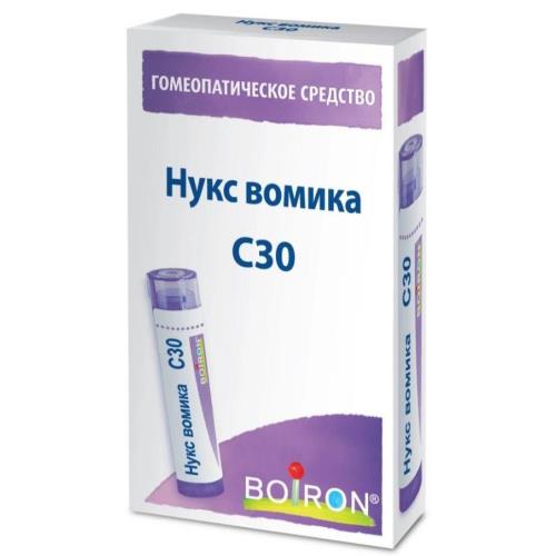 НУКС ВОМИКА C30 гранулы гомеопатич. 4 гр