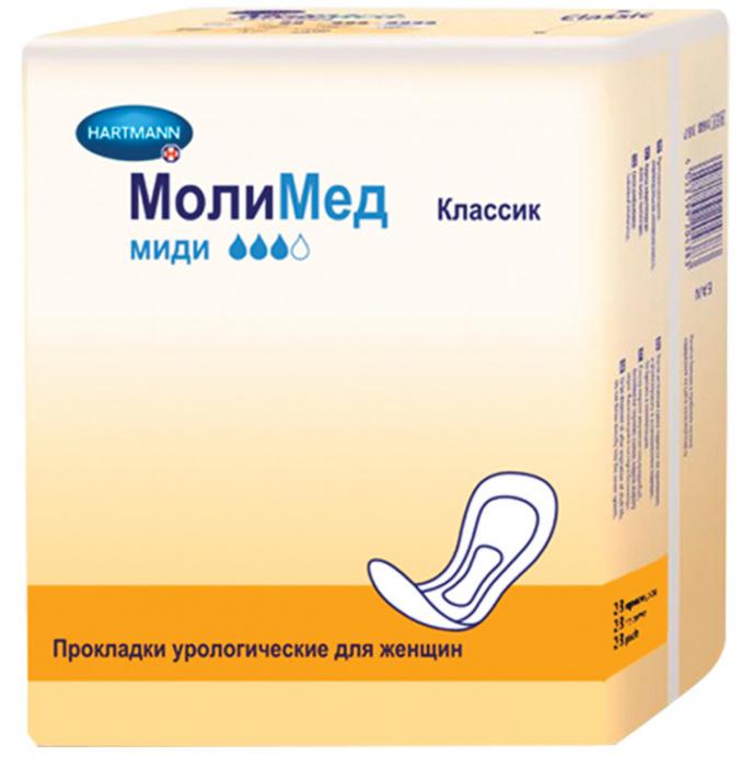 ХАРТМАНН ПРОКЛАДКИ ЖЕНСКИЕ ПРИ НЕДЕРЖАНИИ MOLIMED КЛАССИК МИДИ №28