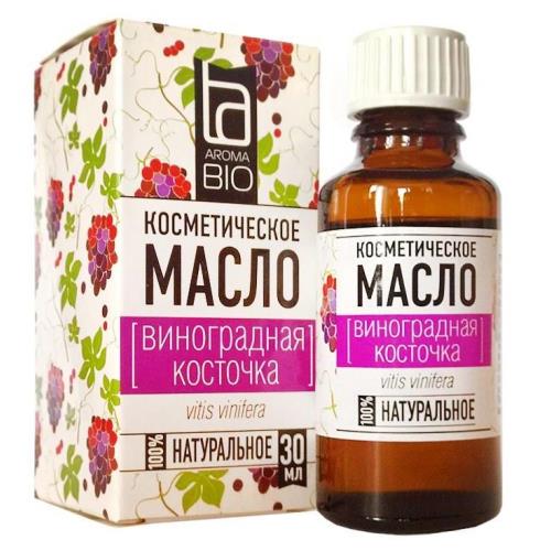 МАСЛО КОСМЕТИЧЕСКОЕ ВИНОГРАДНАЯ КОСТОЧКА АРОМАБИО 30 мл