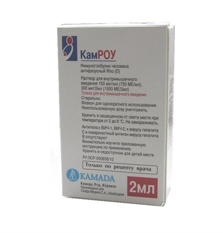 КАМРОУ р-р д/инъекц. 750 МЕ/мл фл. 2 мл №1