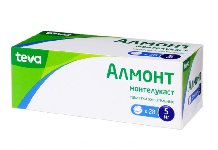 АЛМОНТ табл. жеват. 5 мг №28