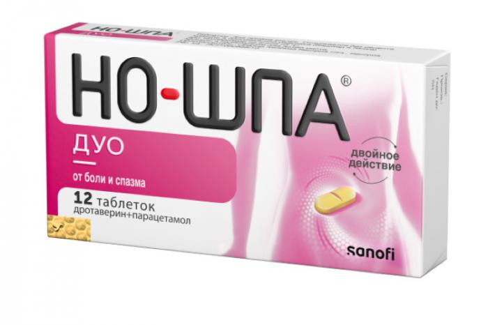 НО-ШПА ДУО табл. 40+500 мг №12
