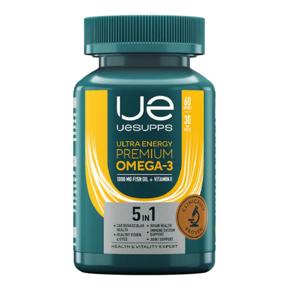 UESUPPS УЛЬТРА ЭНЕРДЖИ МЕГА ПРЕМИУМ ОМЕГА-3 капс. №60
