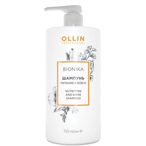 OLLIN BIONIKA ШАМПУНЬ 750 мл питание и блеск