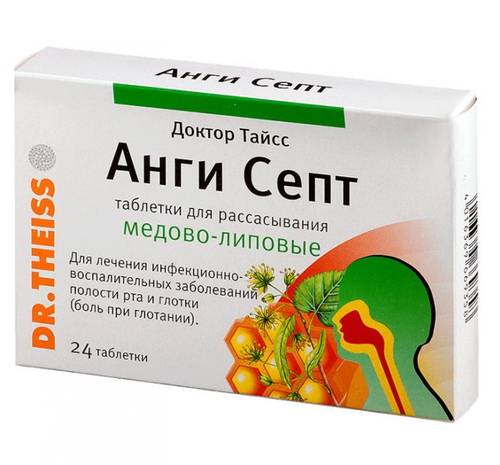 ДОКТОР ТАЙСС АНГИ-СЕПТ мед-липа табл. д/рассас. №24