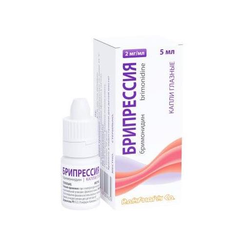 БРИПРЕССИЯ капли глазные 0,2% фл.- кап. 5 мл