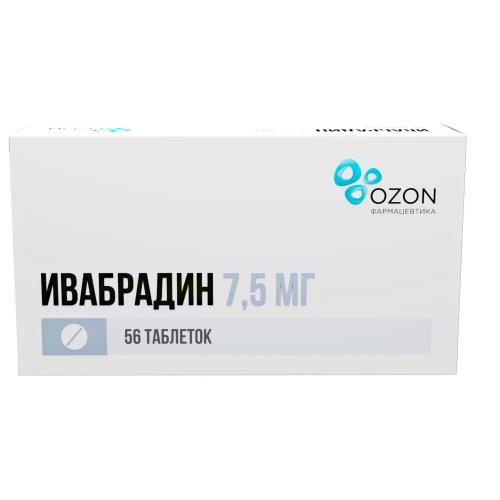 ИВАБРАДИН ОЗОН табл. п/о плен. 7,5 мг №56