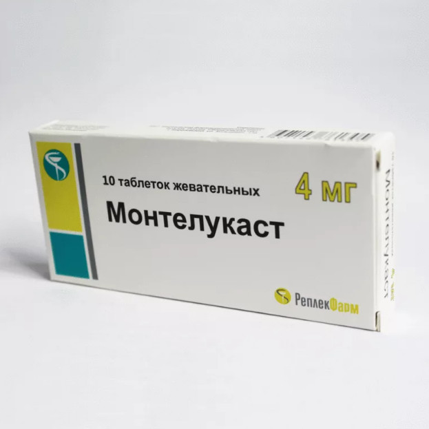 МОНТЕЛУКАСТ табл. жеват. 4 мг №10