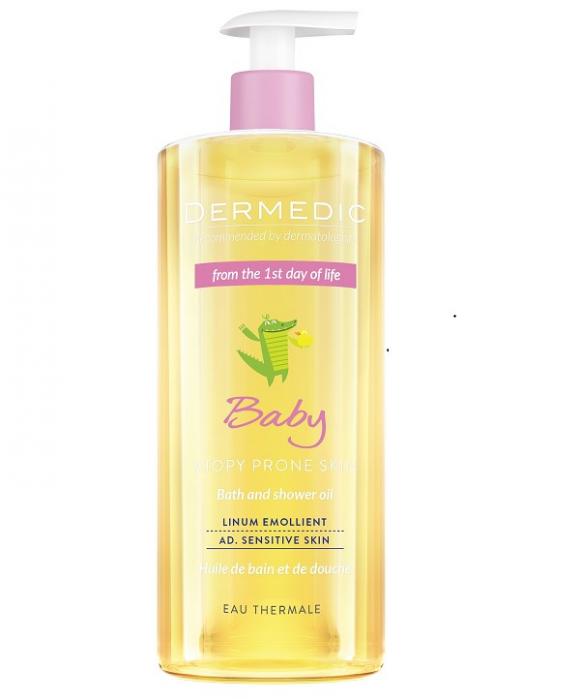 ДЕРМЕДИК EMOLIENT LINUM BABY МАСЛО ДЛЯ ВАННЫ И ДУША 500 мл