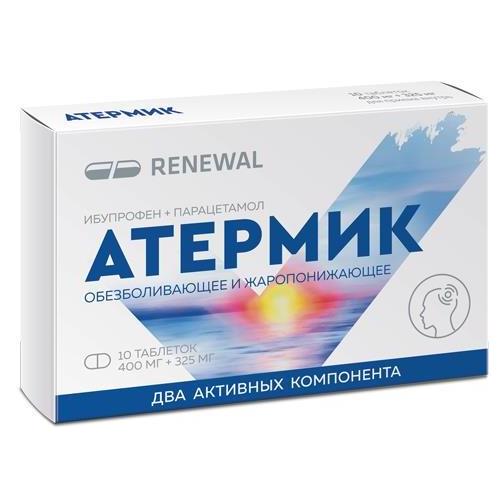 АТЕРМИК табл. п/о плен. 400+325 мг №10